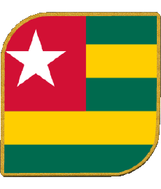 Drapeaux Afrique Togo Carré 