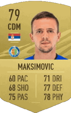 Multi Media Video Games F I F A - Card Players Serbia Nemanja Maksimovic 