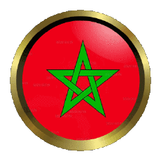 Fahnen Afrika Marokko Rund - Ringe 