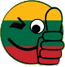 Flags Europe Lithuania Smiley - OK 