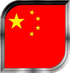 Drapeaux Asie Chine Carré 