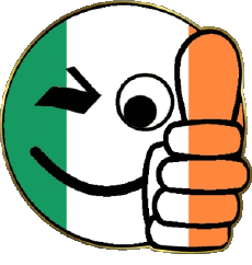 Drapeaux Europe Irlande Smiley - OK 