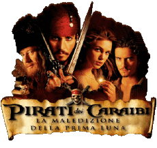 Multi Média Cinéma International Pirates des Caraïbes La Malédiction du Black Pearl Logo Italien 