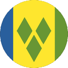 Flags America Saint Vincent and the Grenadines Round 