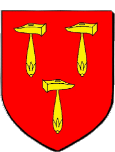 Blasón-Banderas Francia Departamentos - Ciudades 46 MARTEL Blasón