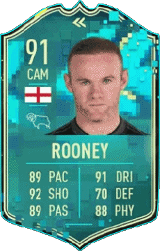 Multimedia Videospiele F I F A - Karten Spieler England Wayne Rooney 