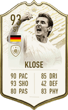 Multi Média Jeux Vidéo F I F A - Joueurs Cartes Allemagne Miroslav Klose 