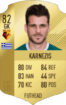 Multimedia Vídeo Juegos F I F A - Jugadores  cartas Grecia Orestis Karnezis 