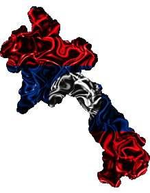 Flags Asia Laos Map 