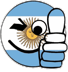 Banderas América Argentina Smiley - OK 