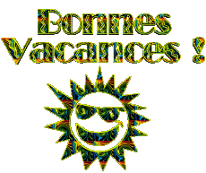 Messages French Bonnes Vacances Transparent Background 04 