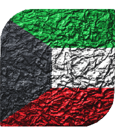 Flags Asia Kuwait Square 