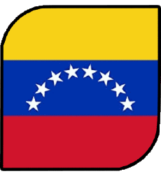 Flags America Venezuela Square 