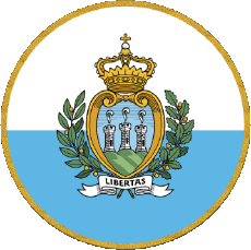 Fahnen Europa San Marino Runde 