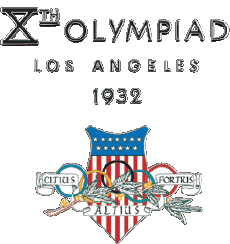 Los Angeles 1932-Deportes Juegos Olímpicos Logo Historia Los Angeles 1932