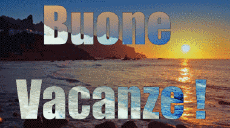 Mensajes Italiano Buone Vacanze Fondo animado 001 