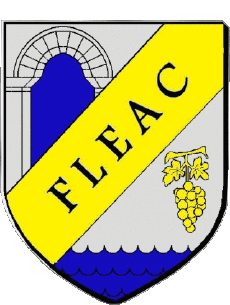 Blazon-Flags France Departments - Cities 16 FLEAC Blazon