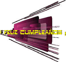 Messagi Spagnolo Feliz Cumpleaños Abstracto - Geométrico 020 