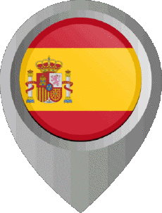 Fahnen Europa Spanien Marcador de ubicación 