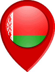 Flags Europe Belarus Location Pin 