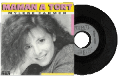 45 T Vynile Maman a tort-Multimedia Musica Francia Mylene Farmer 