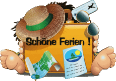 Messages Allemand Schöne Ferien Fond Transparent 13 