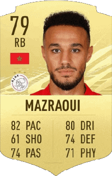 Multimedia Vídeo Juegos F I F A - Jugadores  cartas Marruecos Noussair Mazraoui 