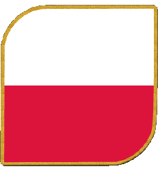 Drapeaux Europe Pologne Carré 