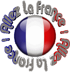 Nachrichten Französisch Allez La France Carte - Drapeau 