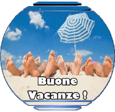 Messagi Italiano Buone Vacanze Sfondo trasparente 02 