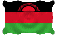Banderas África Malawi Ondulación 