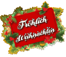 Mensajes Alemán Fröhliche  Weihnachten Serie 03 