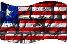 Banderas África Liberia Rectángulo 