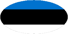 Bandiere Europa Estonia Ovale 