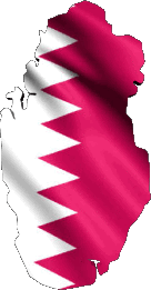 Bandiere Asia Qatar Carta Geografica 