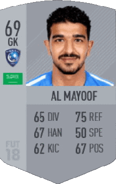 Multimedia Vídeo Juegos F I F A - Jugadores  cartas Arabia Saudita Abdullah Al Mayoof 