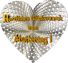 Mensajes Alemán Herzlichen Glückwunsch zum Muttertag 17 