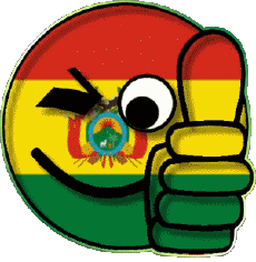 Flags America Bolivia Smiley - OK 
