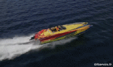 Humor -  Fun Transport Boote Offshore Power Boat 