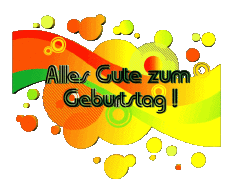 Nachrichten Deutsche Alles Gute zum Geburtstag Zusammenfassung - geometrisch Transparenter Hintergrund 009 