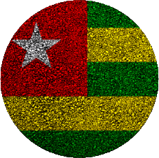 Bandiere Africa Togo Rond 