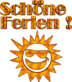 Mensajes Alemán Schöne Ferien Fondo transparente 04 
