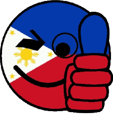 Banderas Asia Filipinas Smiley - OK 