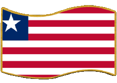 Bandiere Africa Liberia Rettangolo 
