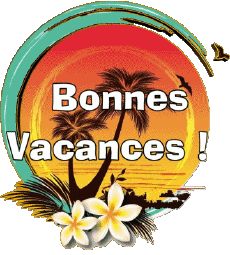 First Name - Messages Messages -  French Bonnes Vacances 01 