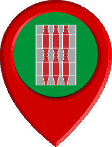 Bandiere Europa Italia Umbria Perno di posizione 