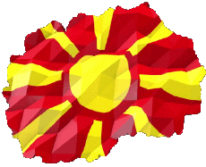 Flags Europe Macedonia Map 