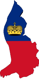 Fahnen Europa Liechtenstein Karte 