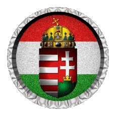 Bandiere Europa Ungheria Rotondo - Anelli 