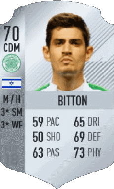 Multi Média Jeux Vidéo F I F A - Joueurs Cartes Israël Nir Bitton 